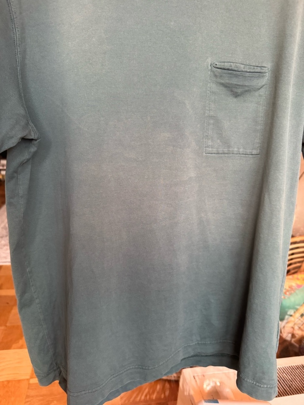 Bottega Veneta 52 Mens Large T Shirt Green Crew Neck Short Sleeve Cotton - Picture 10 of 10